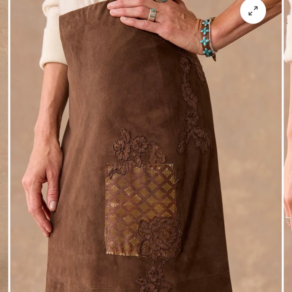 Yavari Suede Skirt by Nigel Preston - Picture 3 of 11